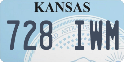 KS license plate 728IWM