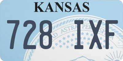 KS license plate 728IXF