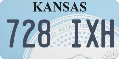 KS license plate 728IXH