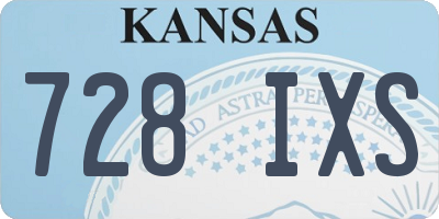 KS license plate 728IXS