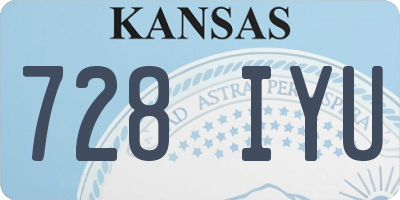 KS license plate 728IYU
