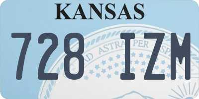 KS license plate 728IZM