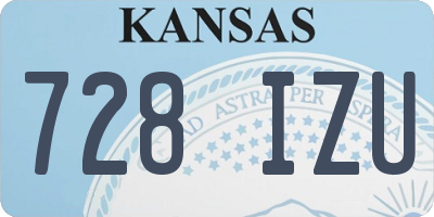 KS license plate 728IZU