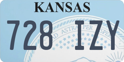 KS license plate 728IZY