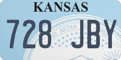KS license plate 728JBY