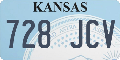KS license plate 728JCV