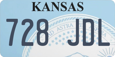 KS license plate 728JDL