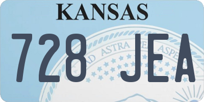 KS license plate 728JEA