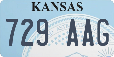 KS license plate 729AAG