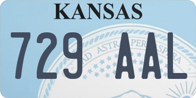 KS license plate 729AAL