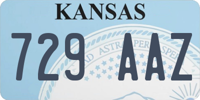 KS license plate 729AAZ