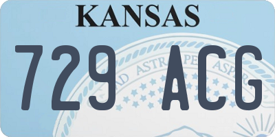 KS license plate 729ACG