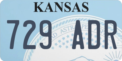 KS license plate 729ADR