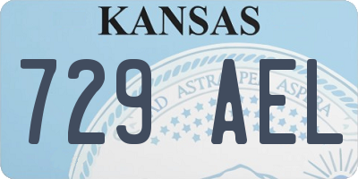 KS license plate 729AEL