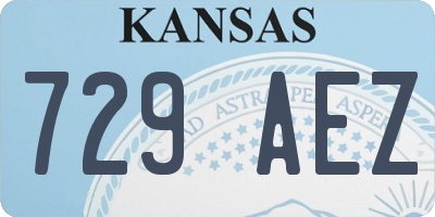 KS license plate 729AEZ
