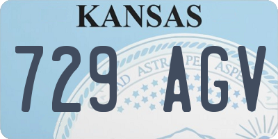 KS license plate 729AGV