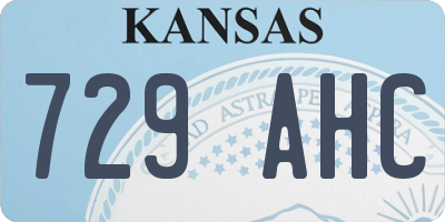 KS license plate 729AHC