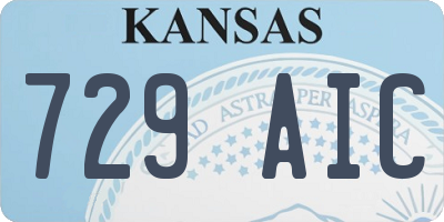 KS license plate 729AIC