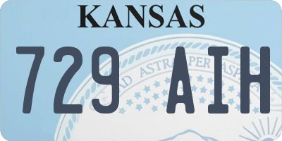 KS license plate 729AIH