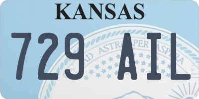 KS license plate 729AIL