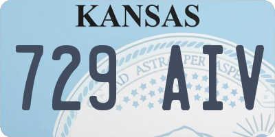 KS license plate 729AIV