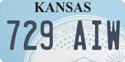 KS license plate 729AIW