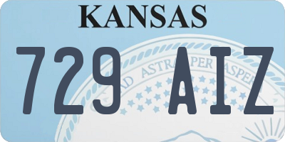 KS license plate 729AIZ