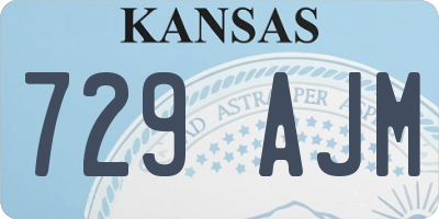 KS license plate 729AJM