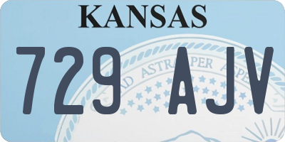 KS license plate 729AJV