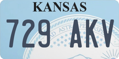 KS license plate 729AKV