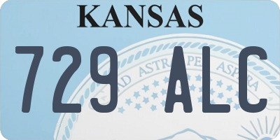 KS license plate 729ALC