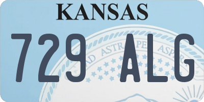KS license plate 729ALG