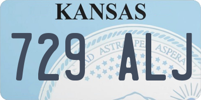 KS license plate 729ALJ
