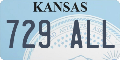 KS license plate 729ALL