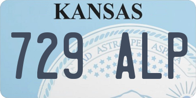 KS license plate 729ALP