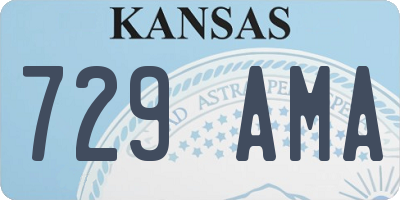 KS license plate 729AMA
