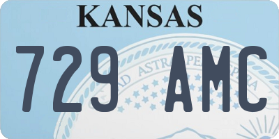KS license plate 729AMC