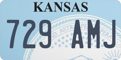 KS license plate 729AMJ