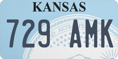 KS license plate 729AMK