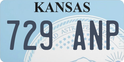 KS license plate 729ANP