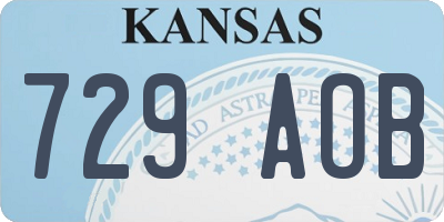 KS license plate 729AOB