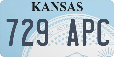 KS license plate 729APC