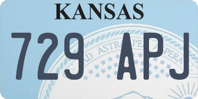 KS license plate 729APJ