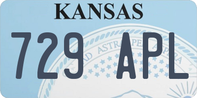 KS license plate 729APL