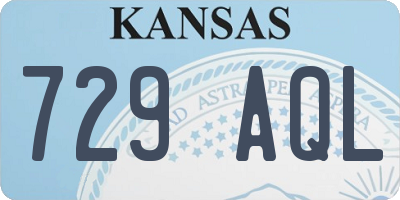 KS license plate 729AQL