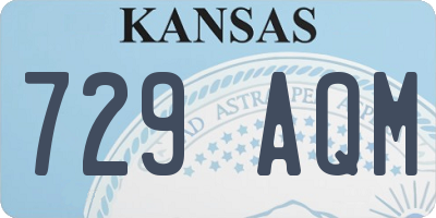 KS license plate 729AQM