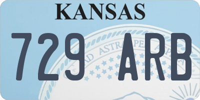 KS license plate 729ARB