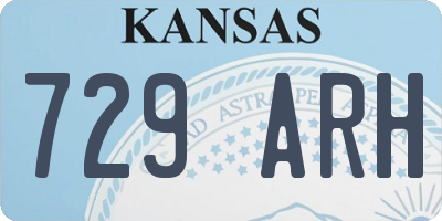KS license plate 729ARH