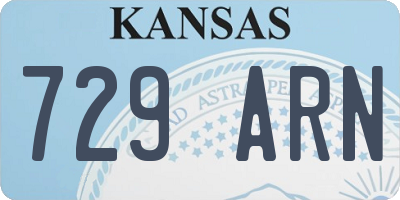 KS license plate 729ARN
