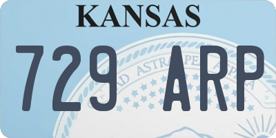 KS license plate 729ARP